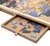 HI Puzzletisch mit 4 Schubladen 76x57x4,5 cm Holz Produktbild-Vorschau 17