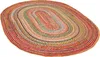 Naturfaser Teppich Handgefertigt Jute Salsa Bunt Oval, Produktbild-Vorschau 2