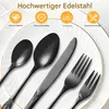 40-teiliges Edelstahl-Besteckset für 8 Personen, schwarz Produktbild-Vorschau 4