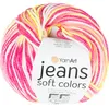 Garn JEANS Soft Colors – 50 g, 140 m – Rosa, Gelb Produktbild-Vorschau 1