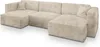 Masseno Ecksofa SARMO mit Schlaffunktion U-Form, Sofa mit Produktbild-Vorschau 2