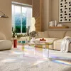 WISFOR Ovale acryl salontafel, iriserende woonkamertafel Productafbeelding-voorbeeld 9