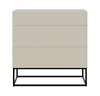 Selsey Veldio - Kommode mit 3 Schubladen, graubeige mit Produktbild-Vorschau 4