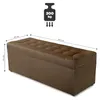 MG Design, hnedý taburet s úložným priestorom, 45x120 cm - Náhľad obrázku produktu 5