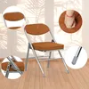 A collage of images showing a folding chair with close-ups of its features. Produktbild-Vorschau