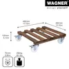 Wagner 200-87001 Multirol. GIGANT 45x45cm TK 250kg, marron Voir les images du produit 3
