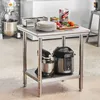 Stół roboczy ze stali nierdzewnej 760 x 600 x 70 mm Do Podgląd zdjęcia produktu 8