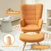 Fauteuil HOMCOM avec repose-pieds, fauteuil à oreilles à Voir les images du produit 5