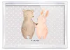 Mr. & Mrs. Panda Bilderrahmen Bär und Hase Umarmen - Grau Produktbild-Vorschau 2