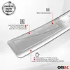 Close-up of a brushed stainless steel car accessory with feature callouts. Anteprima dell’immagine prodotto