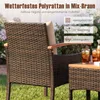 Set da giardino in rattan da 3 pezzi con tavolo in acacia e Anteprima dell’immagine prodotto 3