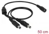 DELOCK Stromkabel DC 5,5 x 2,1mm 1x Bu -> 2x St Produktbild-Vorschau 3