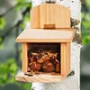 Eichhörnchen Futterhaus Holz 29x12x25 cm Futterstation Produktbild-Vorschau 2
