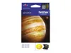 A Brother LC1240Y yellow ink cartridge packaging with an image of Jupiter. Produktbild-Vorschau