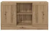 vidaXL Artisan dubový príborník 120x30,5x70 cm materiál na Náhľad obrázku produktu 4