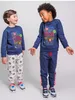 3tlg. Outfit Sweatshirt & 2 Hosen Avengers Dunkelblau 110 Produktbild-Vorschau 2