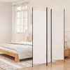 A bedroom scene with a bed and a room divider. Náhľad obrázku produktu