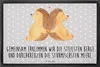 Mr. & Mrs. Panda Schmutzmatte Igel händchenhaltend 40 x 60 Produktbild-Vorschau 1