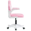Kondela Kinderstuhl mit Fußhocker Odelia - rosa / weiß Produktbild-Vorschau 3