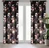 Vorhang KAREN schwarz rosa 140x270 cm  Kräuselband Produktbild-Vorschau 1
