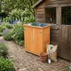 Relaxdays Pflanztisch mit Unterschrank, Holz, verzinkte Produktbild-Vorschau 5