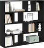Bücherschrank/Raumteiler Eiche schwarz 105x24x102 cm Produktbild-Vorschau 4