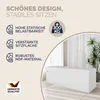 CASARIA® Sitzbank mit Stauraum Faltbar Weiß 115x40x40cm Produktbild-Vorschau 3