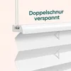 Plissee ohne Bohren, Weiß 85x200cm Sichtschutz Faltrollo Produktbild-Vorschau 5