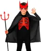 A child wearing a devil costume with a cape and trident. Produktbild-Vorschau