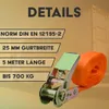 Spanngurt mit Ratsche | 25mm breit | 5m lang | bis 700kg | Produktbild-Vorschau 2