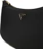A close-up shot of a black Guess hobo shoulder bag. Produktbild-Vorschau