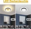 ZMH Deckenlampe LED Deckenleuchte Ø23.5cm Schlafzimmer 14W Produktbild-Vorschau 9
