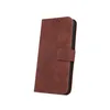 A brown flip case for a smartphone is shown against a white background. Produktbild-Vorschau