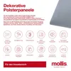 MOLLIS Pannello per tappezzeria, Azzurro, Quadrato, Anteprima dell’immagine prodotto 12