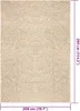 vidaXL Teppich ZIZUR Beige 200x290 cm Jute-Optik Indoor und Produktbild-Vorschau 6