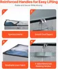 A collage of four images showcasing features of storage bags, with text descriptions for each feature. Náhled obrázku produktu