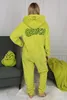 Grinch-Fleece-Schlafanzug, einteilig, Damen-Onesie mit Produktbild-Vorschau 4