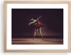 Gerahmtes Poster - Rahmen in heller Eiche - Ballerina Rot Produktbild-Vorschau 1