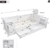 okwish Kinderbett 90x200 Multifunktionales Schlafsofas mit Produktbild-Vorschau 7