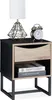 Table de chevet Relaxdays avec tiroir, H x l x P : 50 x 39 Voir les images du produit 1
