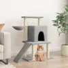 vidaXL Graffiatoio in sisal Grigio chiaro 96,5 cm Anteprima dell’immagine prodotto 2