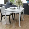 vidaXL Esstisch 80x80x76 cm Hochglanz-Weiß Produktbild-Vorschau 1