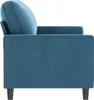 vidaXL divano a 2 posti blu 140 cm in velluto Anteprima dell’immagine prodotto 4