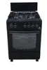 A black gas stove with an oven and a glass door. Produktbild-Vorschau