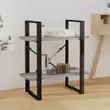 VidaXL 821307, Szary, Dąb, Metal, Drewno, 600 mm, 300 mm, Podgląd zdjęcia produktu 2