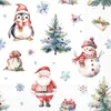 RP 20 Servietten Christmas Trio white - Santa, Schneemann Produktbild-Vorschau 1