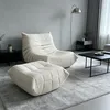 Canapé - Fauteuil-lit Canapé relax avec pouf Beige Voir les images du produit 10