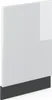 A product shot of a white cabinet front with a dark gray base. Náhled obrázku produktu