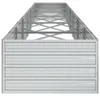 vidaXL Tuinverhoger, 480x80x45 cm, verzinkt staal, zilver Productafbeelding-voorbeeld 4
