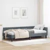 vidaXL Rohový rám postele s čelom tmavosivý 90 cm x 200 cm Náhľad obrázku produktu 2